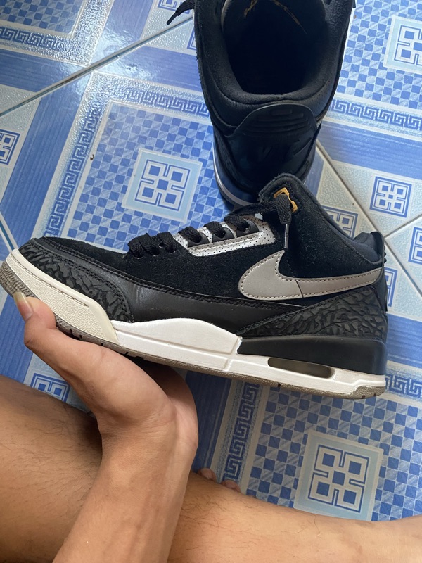 jordan 3 tinker black cement gold
