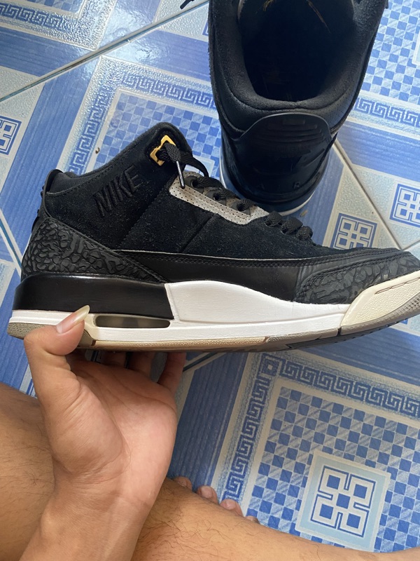 jordan 3 tinker black cement gold