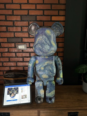 BE@RBRICK Vincent van Gogh The Starry Night 1000％ | ของแท้