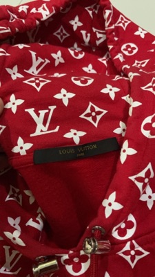 Supreme Louis Vuitton LV Box Logo Hoodie Hooded Sweatshirt Sz XL