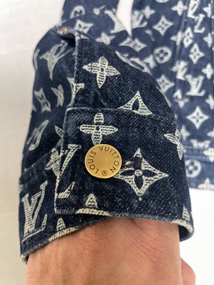 Buy Louis Vuitton Kim Jones Monogram Denim Jacket | SASOM