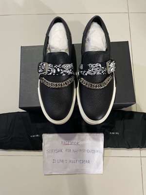 Buy & Sell AMIRI Bandana Strap Chain Detail Sneakers | SASOM