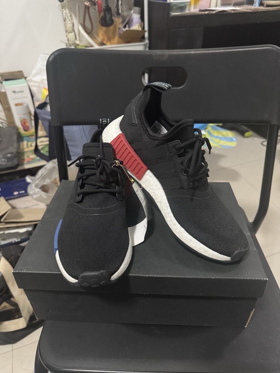 adidas gazelle silver green womens Shop Grey Mens NMD R1 Lace Up Sneakers – Shoebacca main image 1