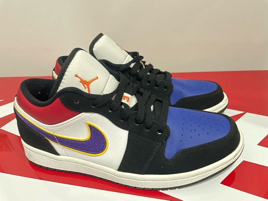 Jordan 1 low on sale top 3 lakers