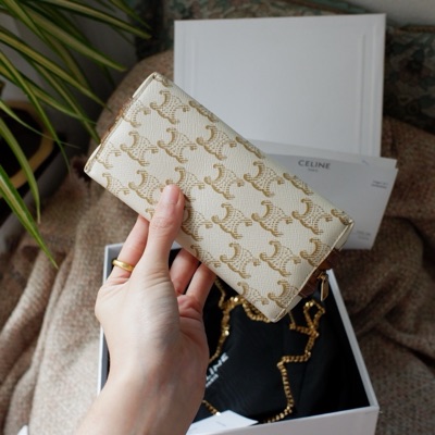 VIP価格★CELINE HOMME★Triomphe canvas Cavasミディアムバッグ TRIOMPHE CANVAS - WOMEN HANDBAGS | CELINE