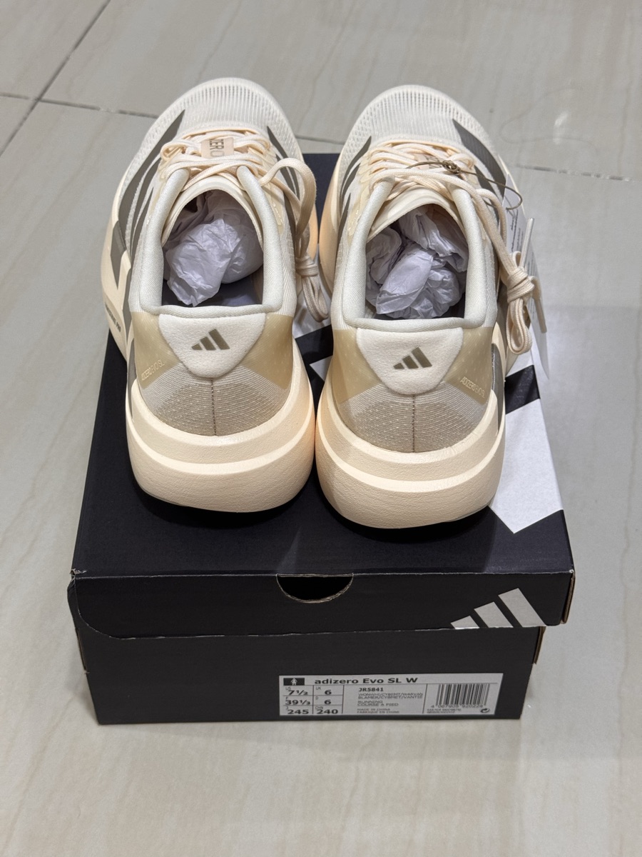 adidas Adizero Evo Sl Wonder White Cyber Metallic And Warm