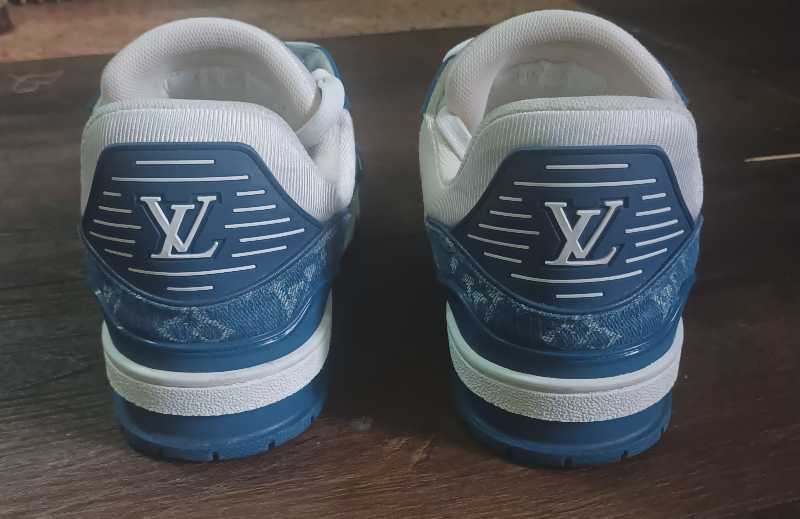 Louis Vuitton LV Trainer Monogram Denim White Blue SASOM