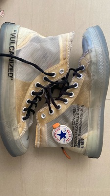 Off white clearance converse vulcanized used