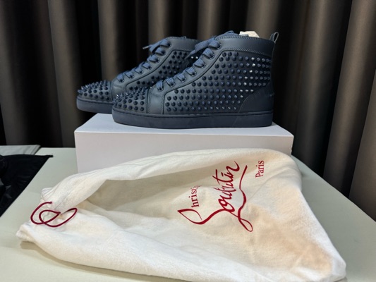 Christian Louboutin ルイスフラット スタッズスニーカー Buy Christian Louboutin Louis Flat Calf \u0027White Red\u0027 - 3210357W274