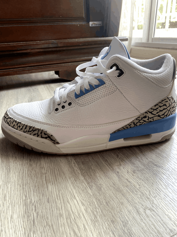 jordan unc 3 size 11