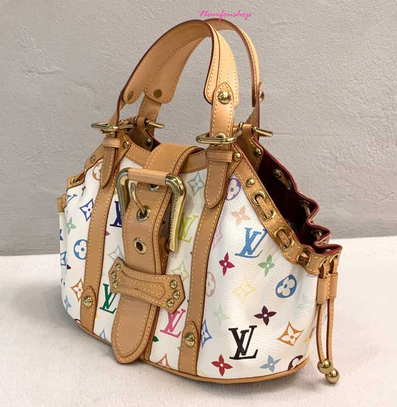 Louis Vuitton Monogram Multicolor Teda PM Bron M92348 Handbag Bag White Louis Vuitton