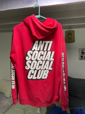 Anti social social on sale club blocked hoodie