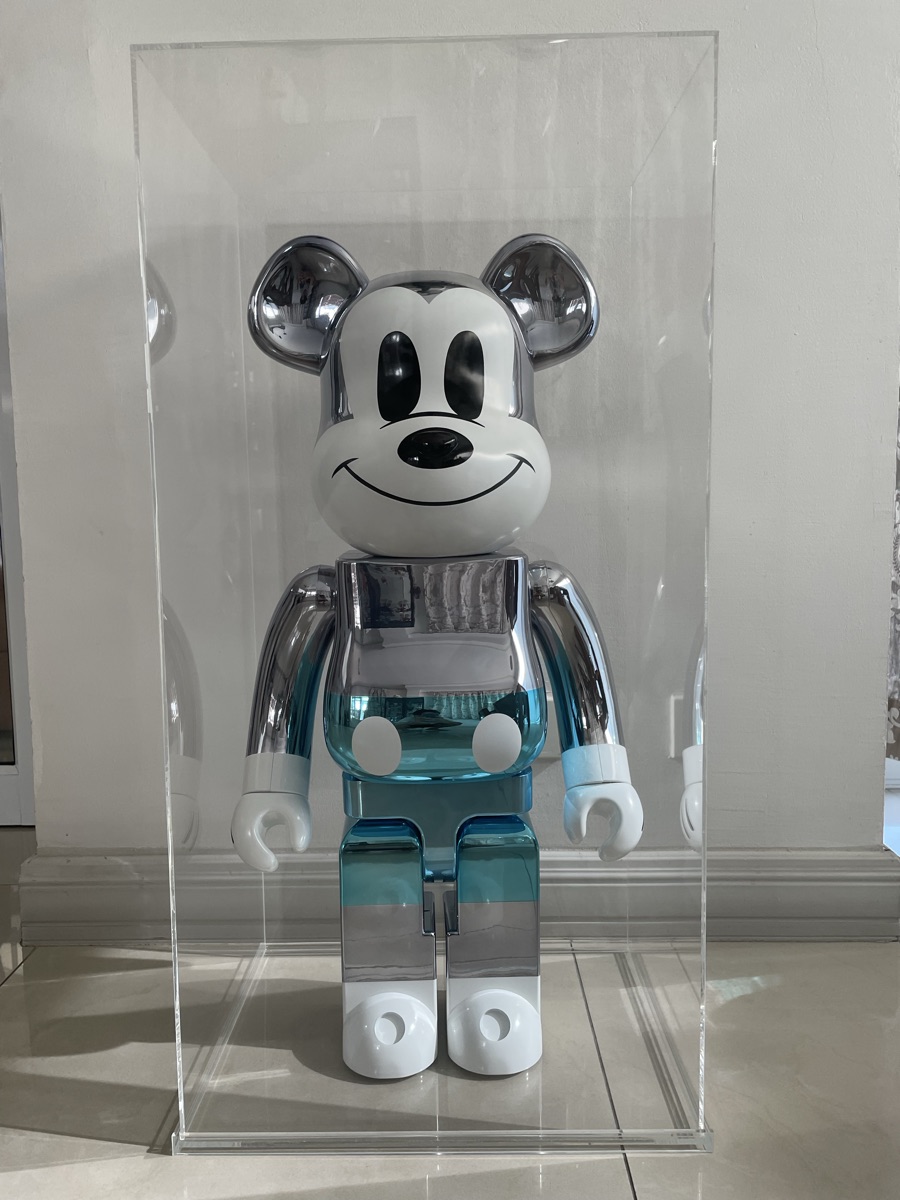 その他 BE@RBRICK - fragmentdesign MICKEY MOUSE BLUE 100% & 400% BE@RBRICK Fragmentdesign MICKEY MOUSE BLUE