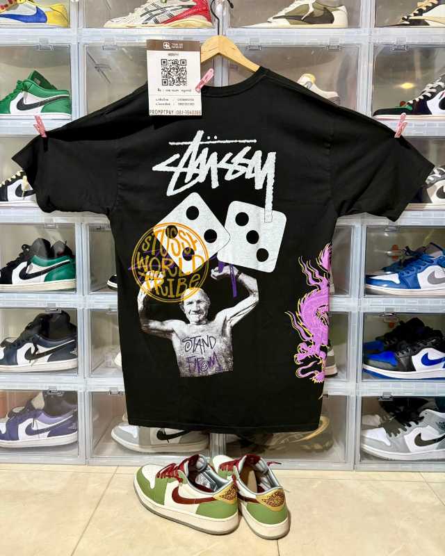 Stussy Strike Pigment Dyed Tee Black Shop Authentic at SASOM