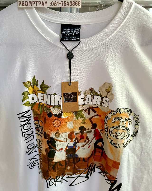 STÜSSY & DENIM TEARS ANNIE LEE TEE Denim Tears x Stussy Annie Lee Artist Tee White Men's - SS25