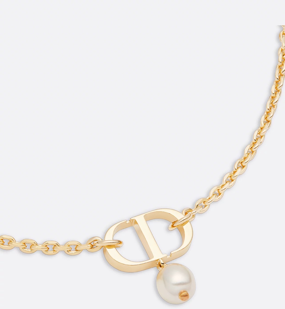 アクセサリー Christian Dior Petit CD N1155PMTCY_D301 DIOR | Petit CD ダブル ネックレス メタル & クリスタル
