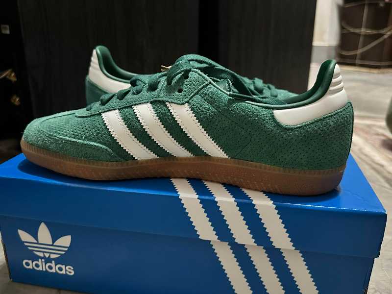 adidas gazelle silver green womens Original Adidas Samba OG Collegiate Green  Newcop