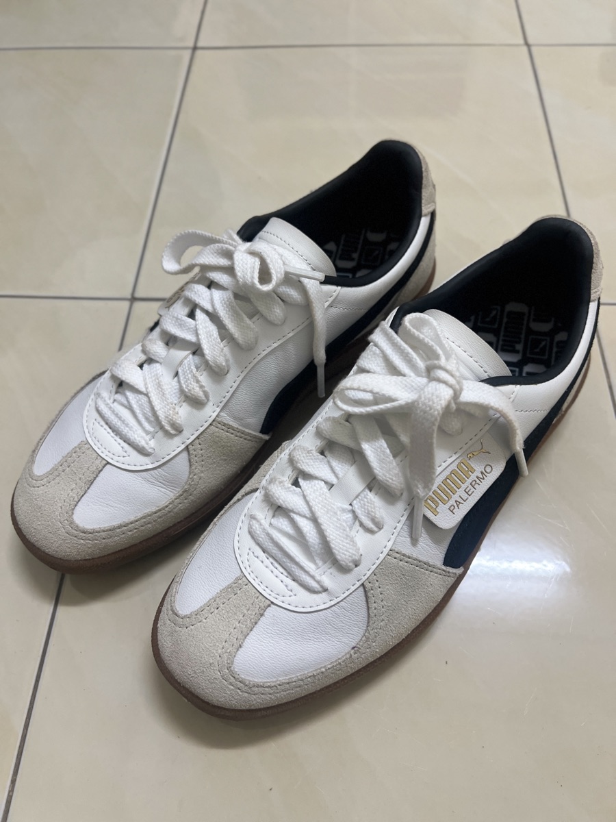 Puma Palermo Lth Unisex Sneakers White-Vapor Gray-Gum