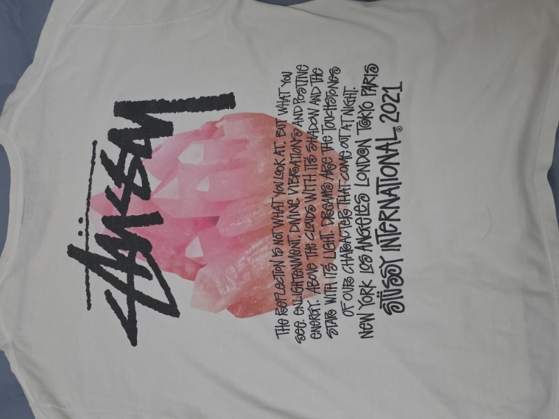 ช้อป Stussy Reflection T-Shirt Whiteของแท้ที่ SASOM