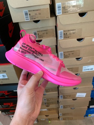 The 10 : Nike Zoom Fly Off-White Tulip Pink/Racer Pink