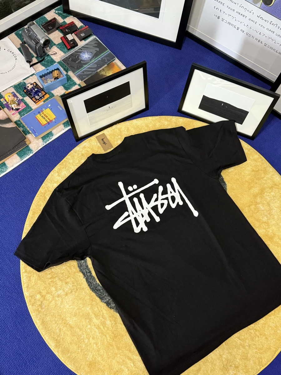 ☆送料無料☆ Stussy Basic Stussy T-Shirt Black 2024 ☆ Stussy Basic Stussy T-Shirt Black 2024☆