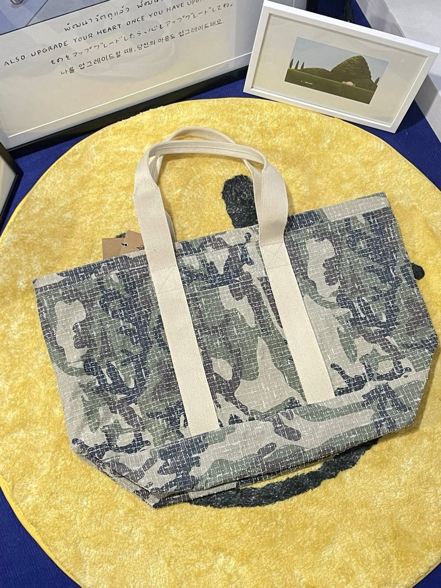 Stussy Needle Punch XL Tote Bag Camo Shop Authentic at SASOM