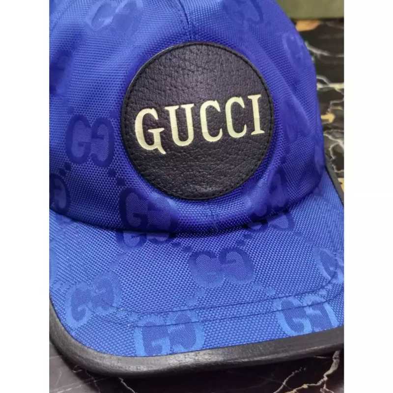 Gucci Off The Grid Baseball Hat In Econyl Nylon Blue