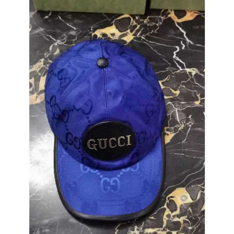 Gucci Off The Grid Baseball Hat In Econyl Nylon Blue