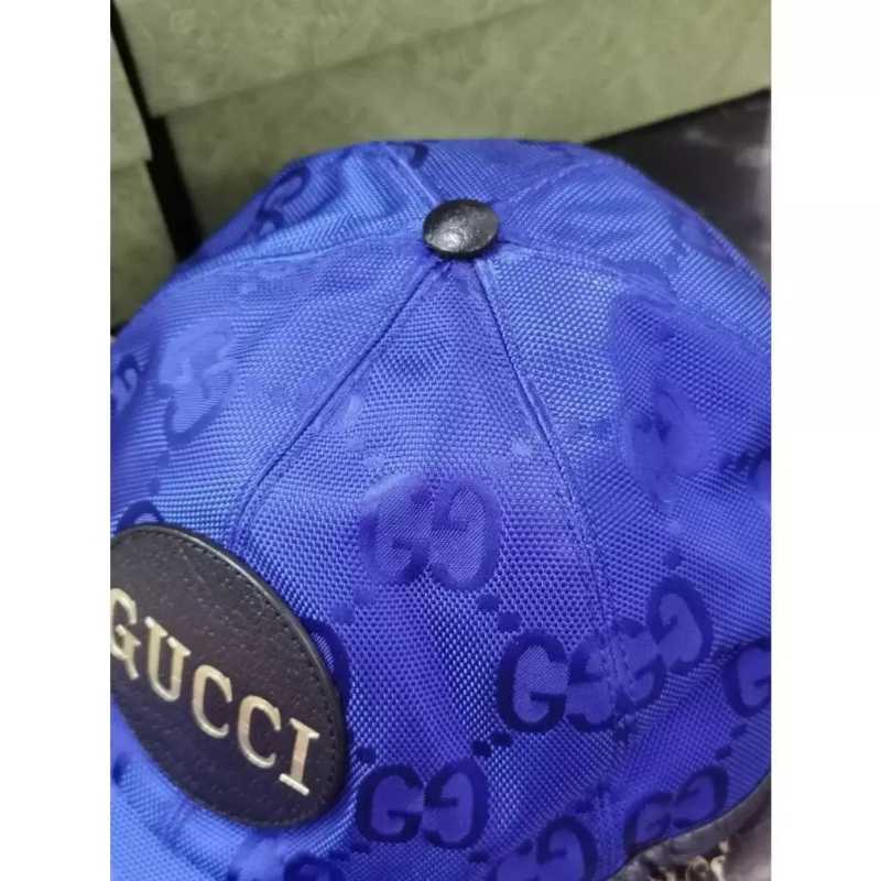 Gucci Off The Grid Baseball Hat In Econyl Nylon Blue