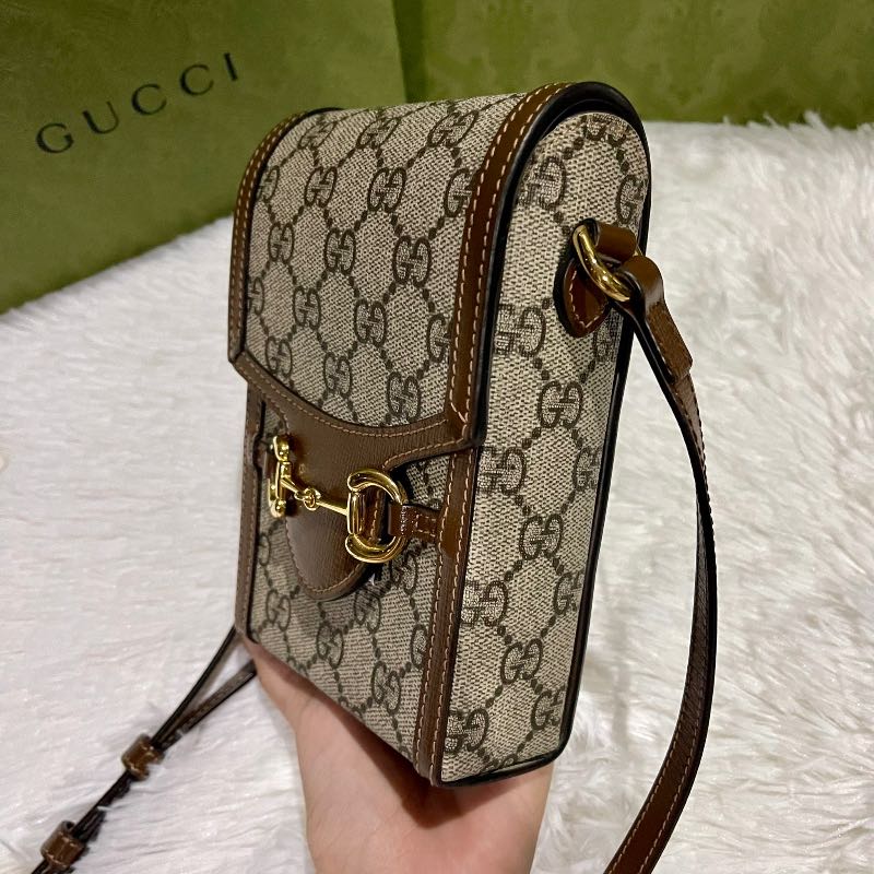 GUCCI GG Supreme 2022 SS Gucci horsebit 1955 mini bag (625615 92TCG 9761,  625615 92TCG 8563)