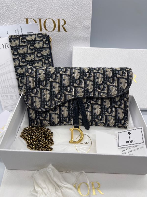 saddle long wallet dior