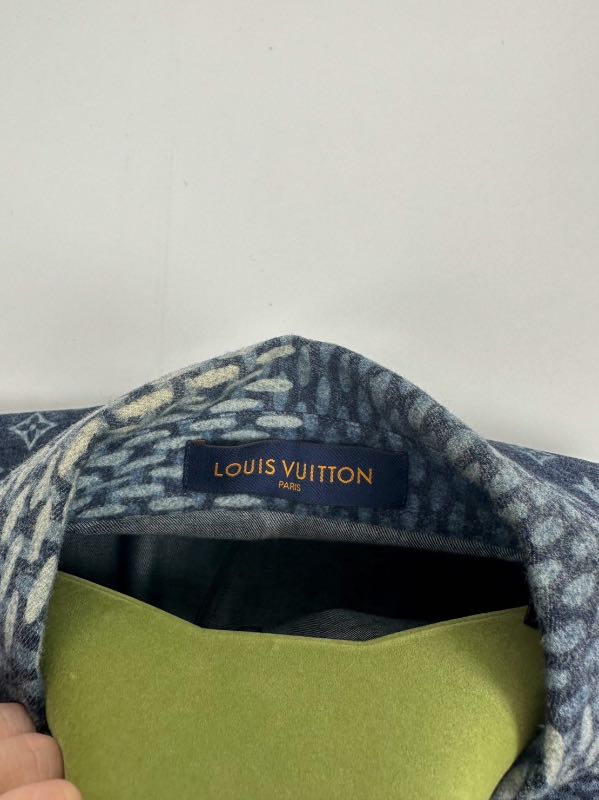 Louis Vuitton DAMIER 2020 SS Giant Damier Waves Monogram Flannel Shirt