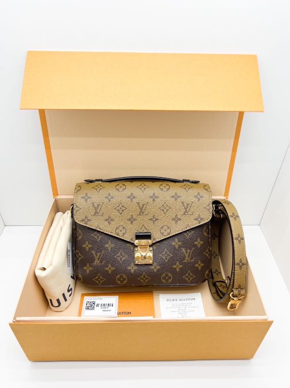 Louis Vuitton Pochette Métis M44876 Brown Monogram Reverse Coated Canvas  Bag