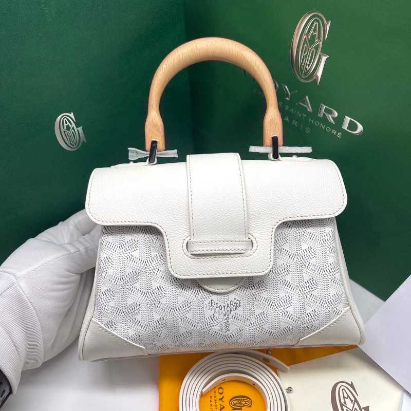 Goyard mini saigon discount white