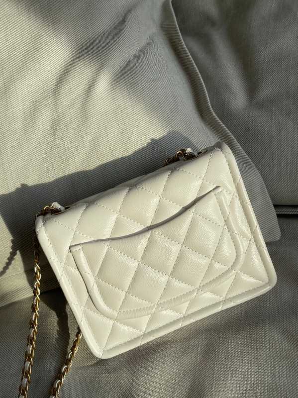 SASOM  Chanel Sweet Classic Mini Flap Bag Grained Calfskin