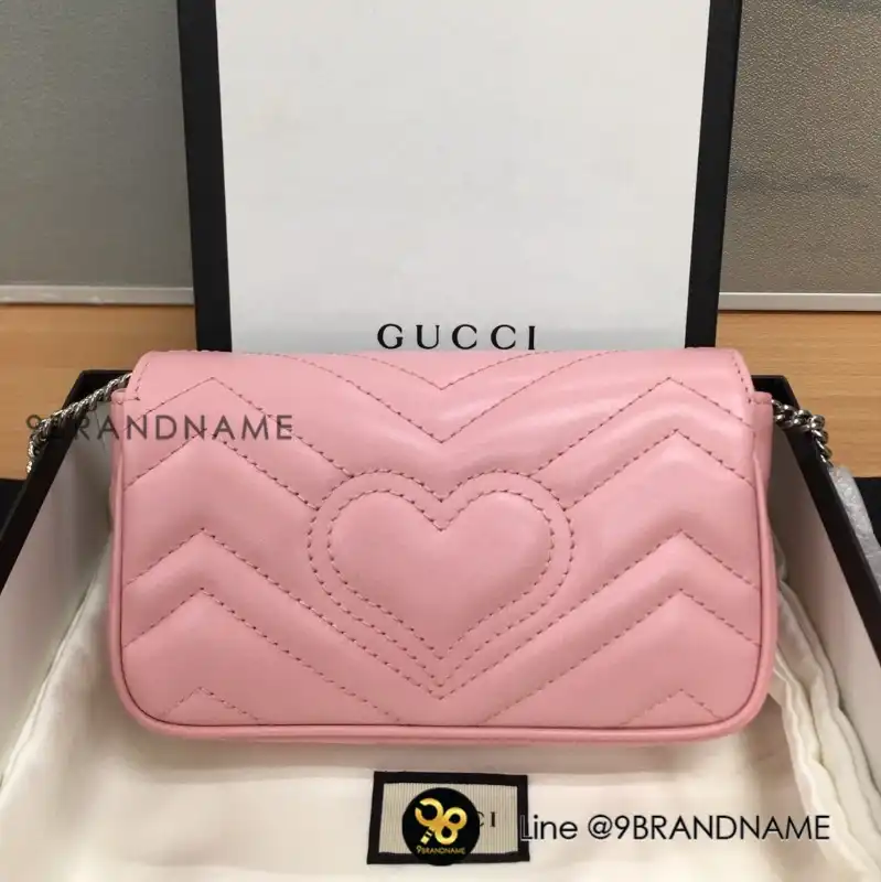 (WMNS) GUCCI Marmont Series LeatherBag MIni-Size Pink 476433-DTDCP-5815