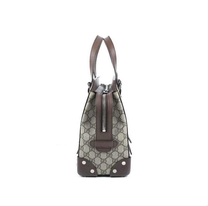 Gucci Small GG Supreme Canvas Tote Bag Beige 643814