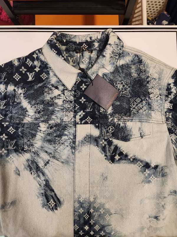 Louis Vuitton Tie Dye Monogram Denim Shirt