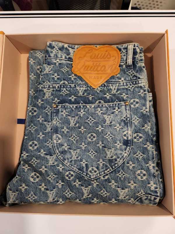 Louis Vuitton Supreme Jeans Pants