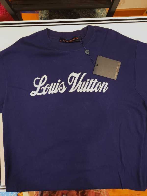 Louis Vuitton Graphic Short-sleeved Crewneck Indigo