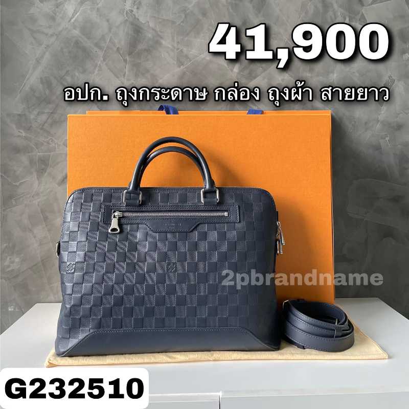 Louis Vuitton Avenue Soft Briefcase Damier Infini Leather Blue 133336238
