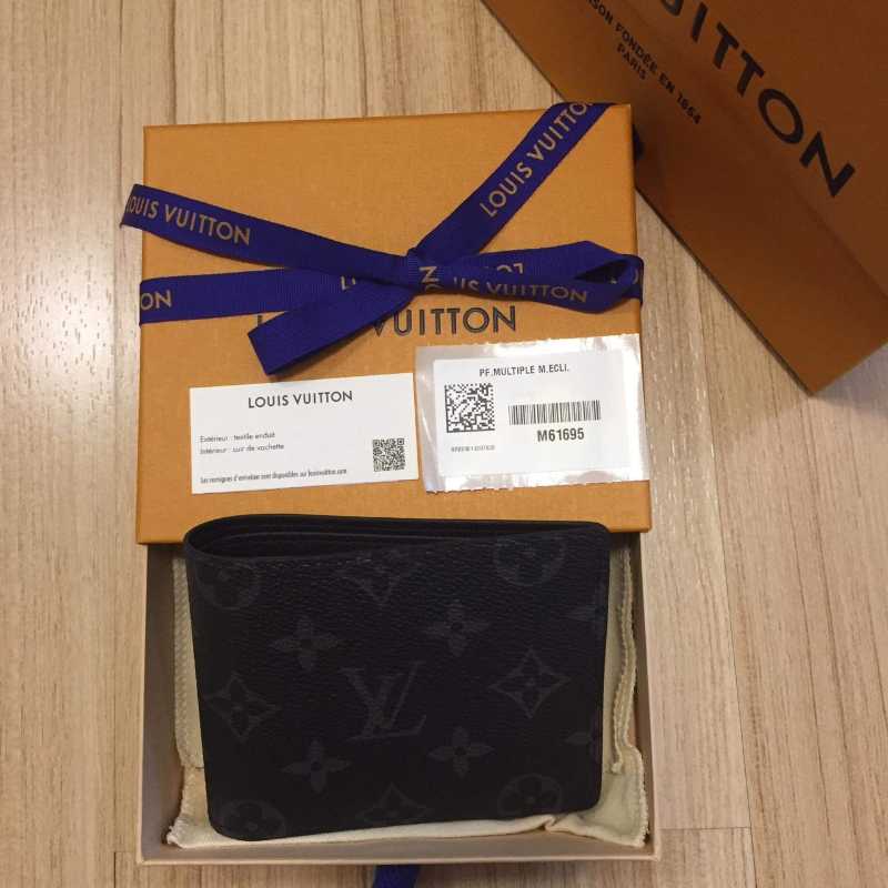 LOUIS VUITTON M61695 MULTIPLE WALLET MONOGRAM ECLIPSE WALLET, Luxury, Bags  & Wallets on Carousell