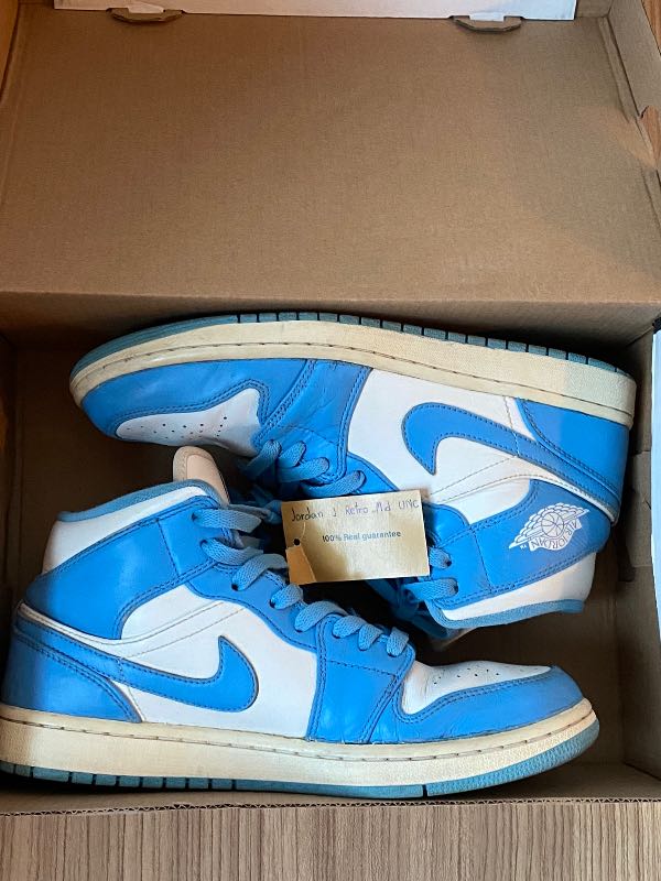 Jordan 1 retro mid cheap unc