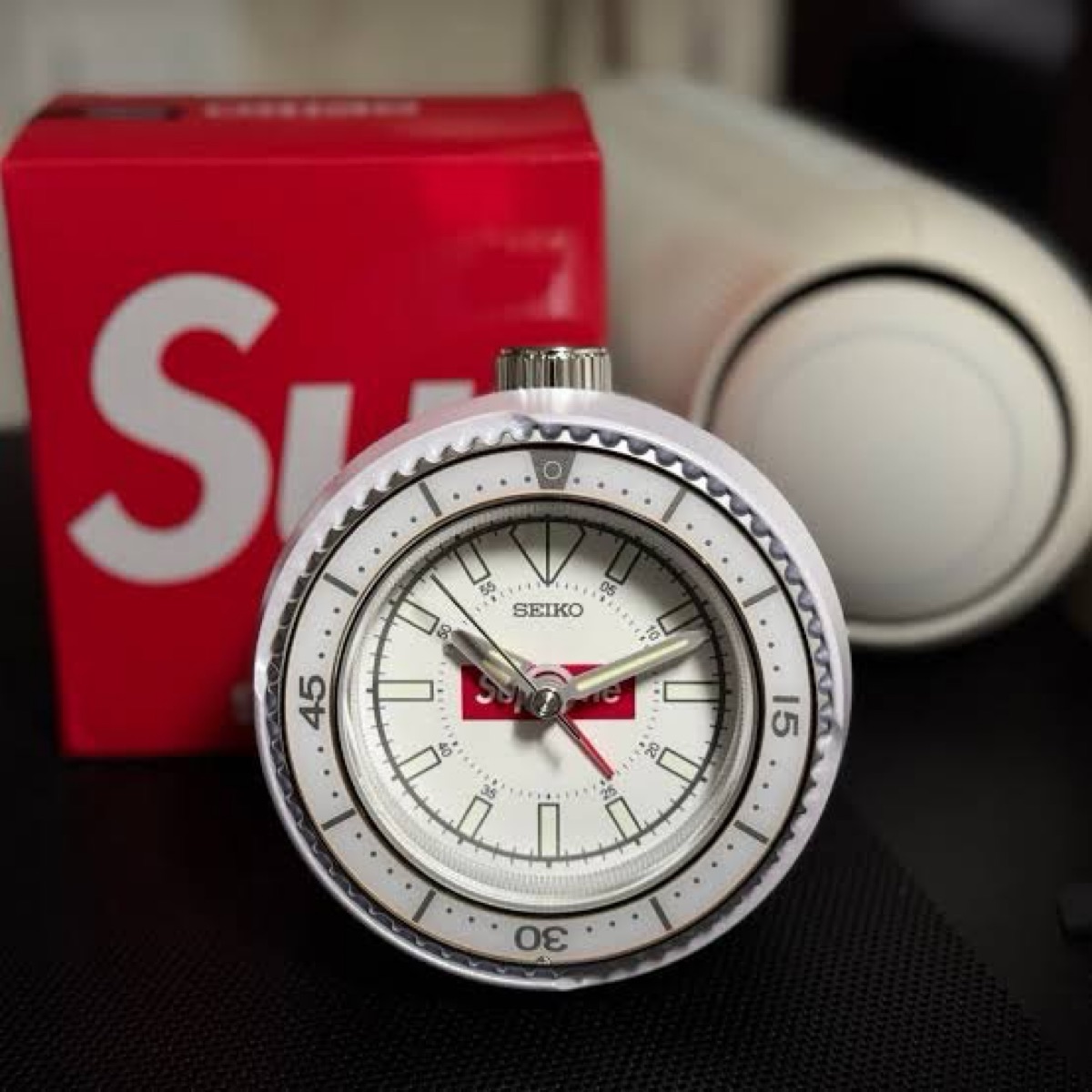 Supreme Seiko Mai Alarm Clock White Shop Authentic at SASOM
