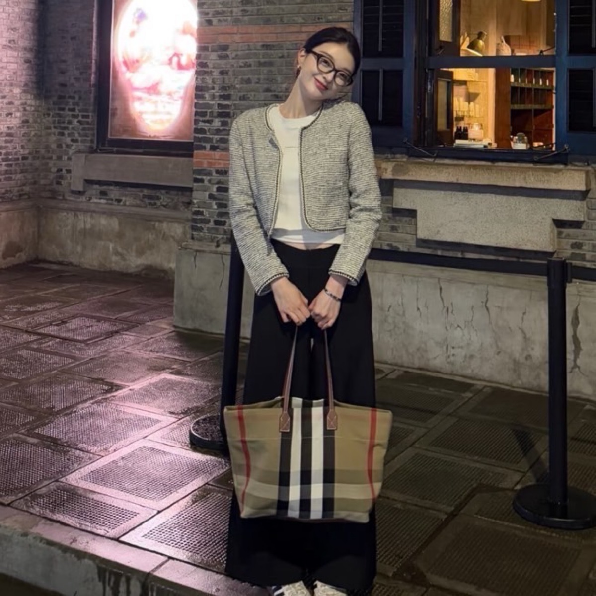 SASOM | bags Burberry Cotton Tote Bag Shopping Bag Handbag