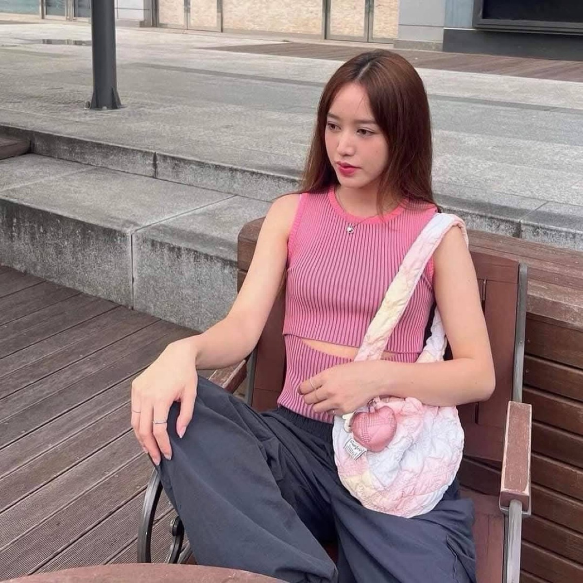 Carlyn Soft Cotton Candy M In Polyester Pastel Pink Carlyn Soft Cotton Candy M In Polyester Pastel Pink