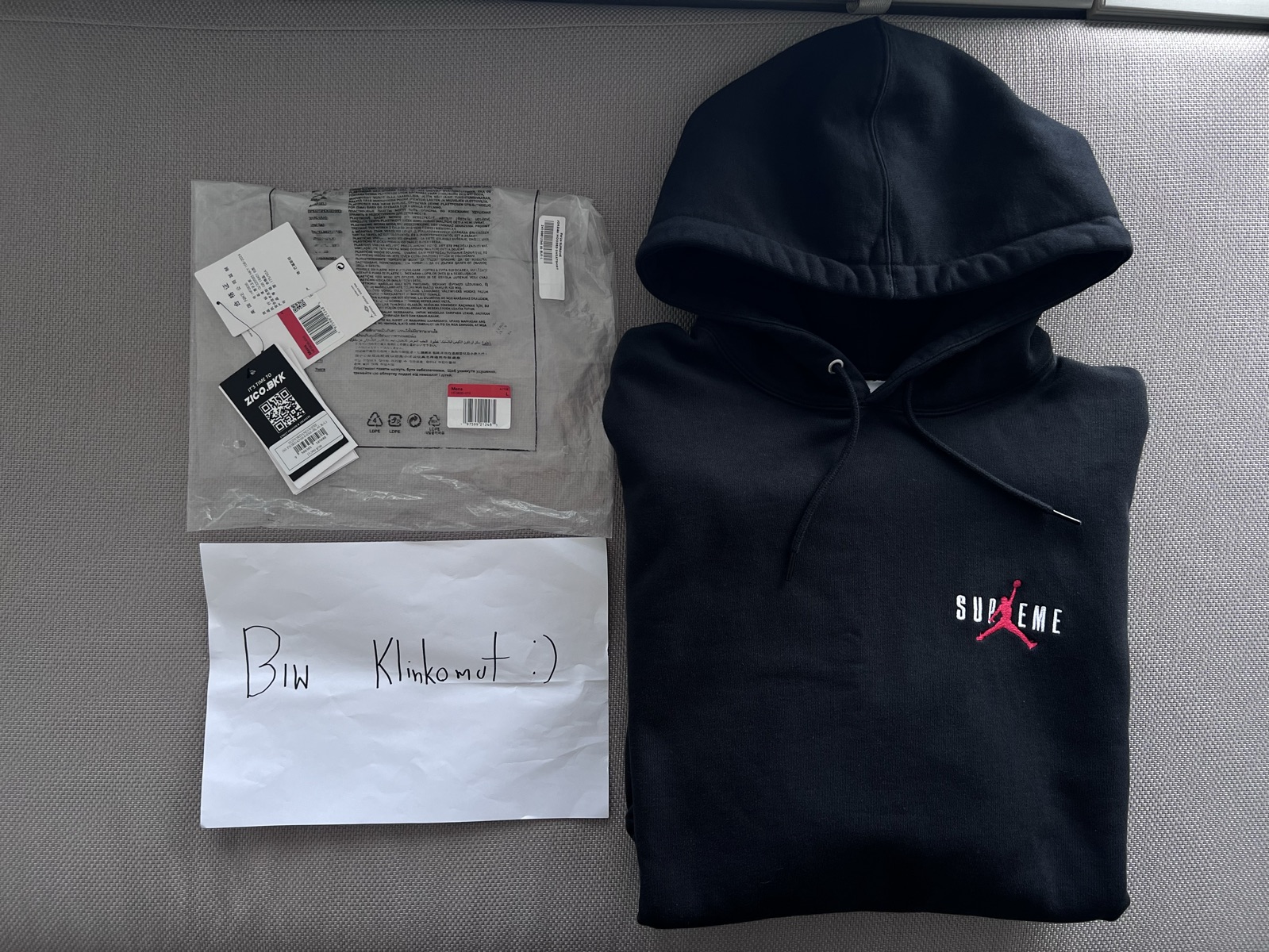 Buy Supreme Jordan Hooded Sweatshirt Black (FW24) | SASOM Buy Supreme Jordan Hooded Sweatshirt Black (FW24) | SASOM