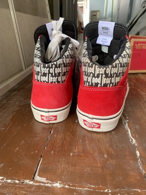 Vans mountain edition cheap fear of god red