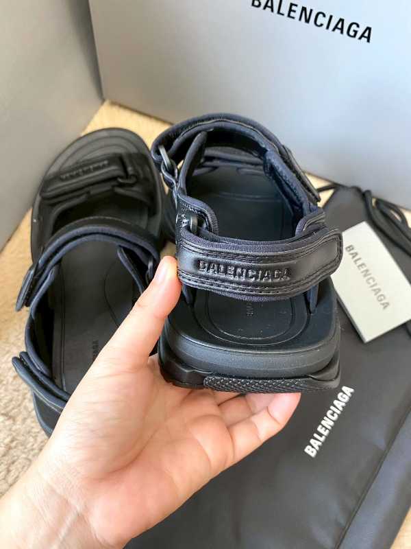 Balenciaga Tourist Sandal In Technical Material Black (W)