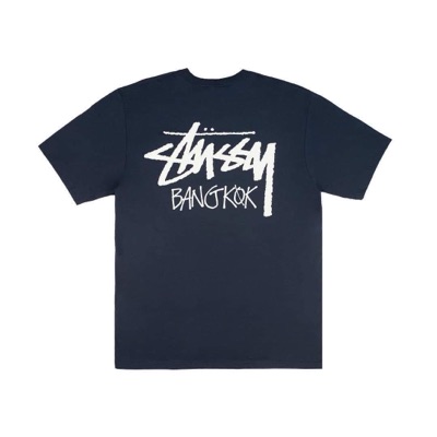 SASOM | เสื้อผ้า Stussy Exclusive Bangkok T-Shirt Navy เช็คราคาล่าสุด